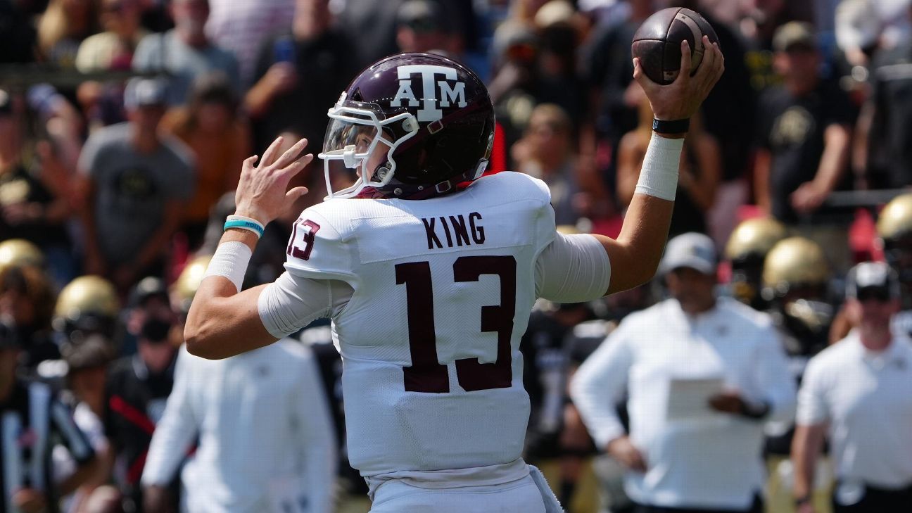 Haynes King named starting quarterback for Texas A&M Aggies football