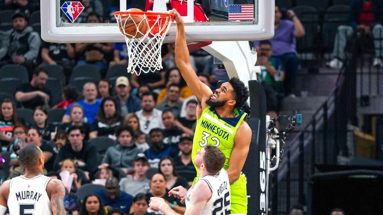 Karl-Anthony Towns Drops Career-High 60 Points vs. Spurs