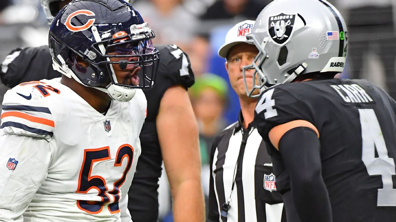 OFFICIAL: Bears trade Khalil Mack to Chargers for 2022 2nd-round pick, 2023  6th-round pick