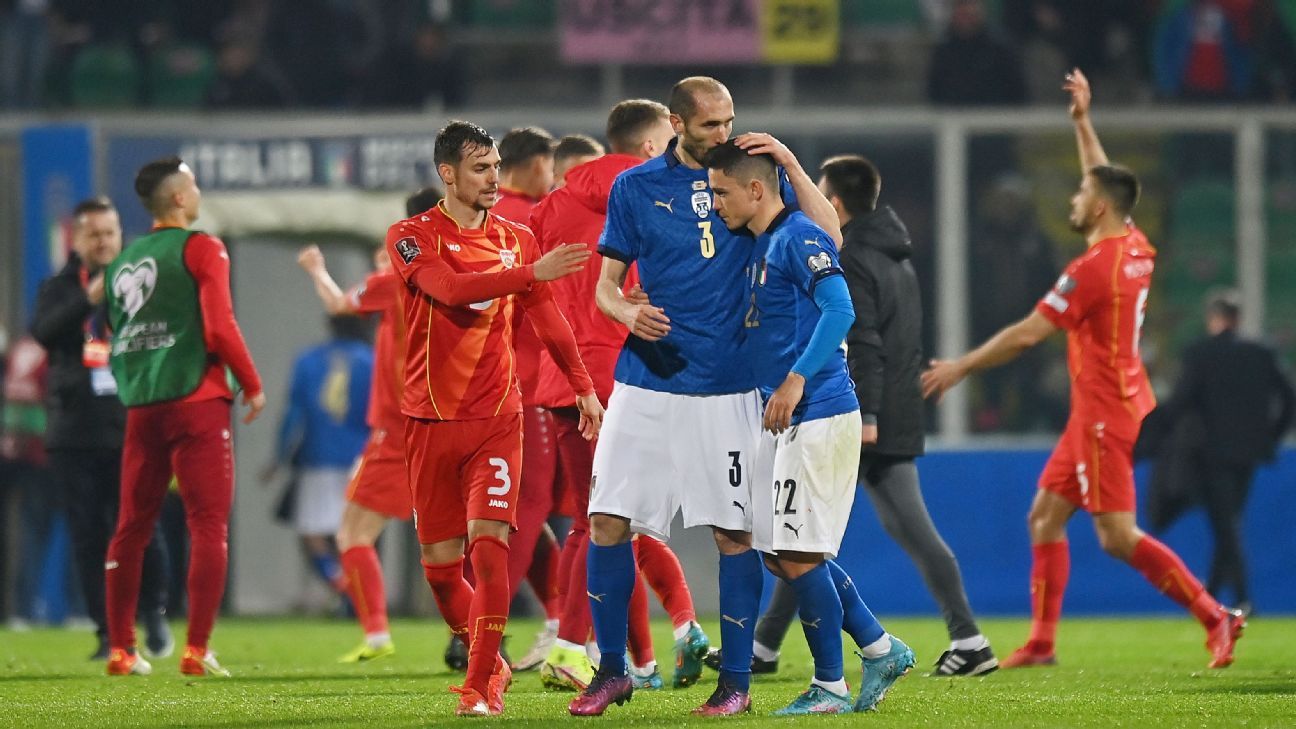 Italy's Roberto Mancini on World Cup miss after North Macedonia shock: 'I don't ..