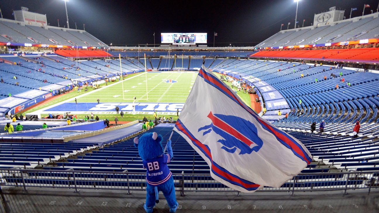 Buffalo Bills Blue and Red Practice Highmark Stadium 2022 