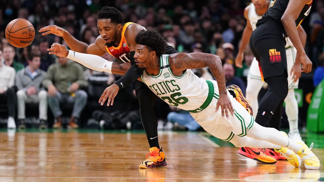 Boston Celtics' Marcus Smart wins NBA Defensive Player of the Year award for fir..