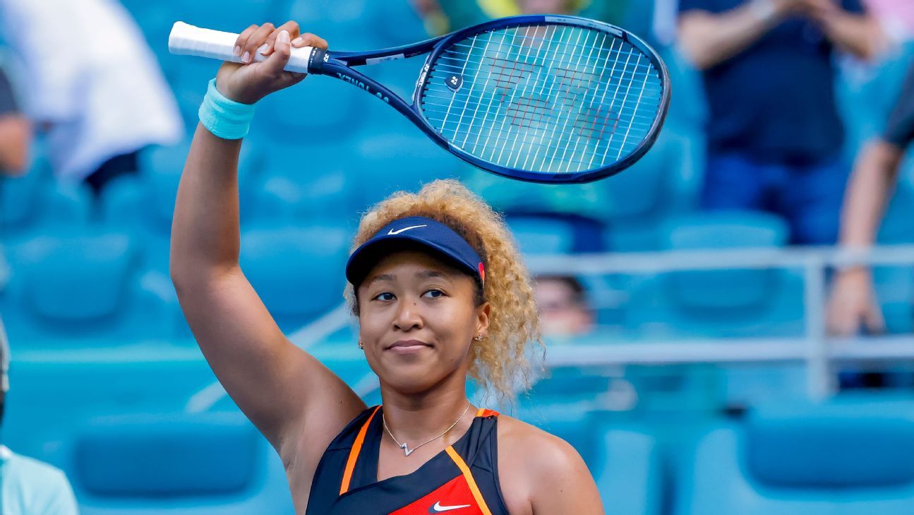 Naomi Osaka rallies into Miami Open final; Daniil Medvedev upset in quarters