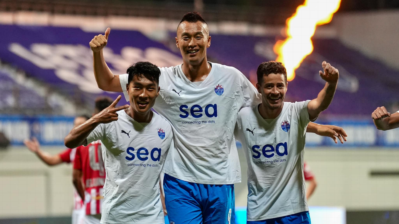 Lion City Sailors star Kim Shin-wook bags first hat-trick in Singapore Premier League