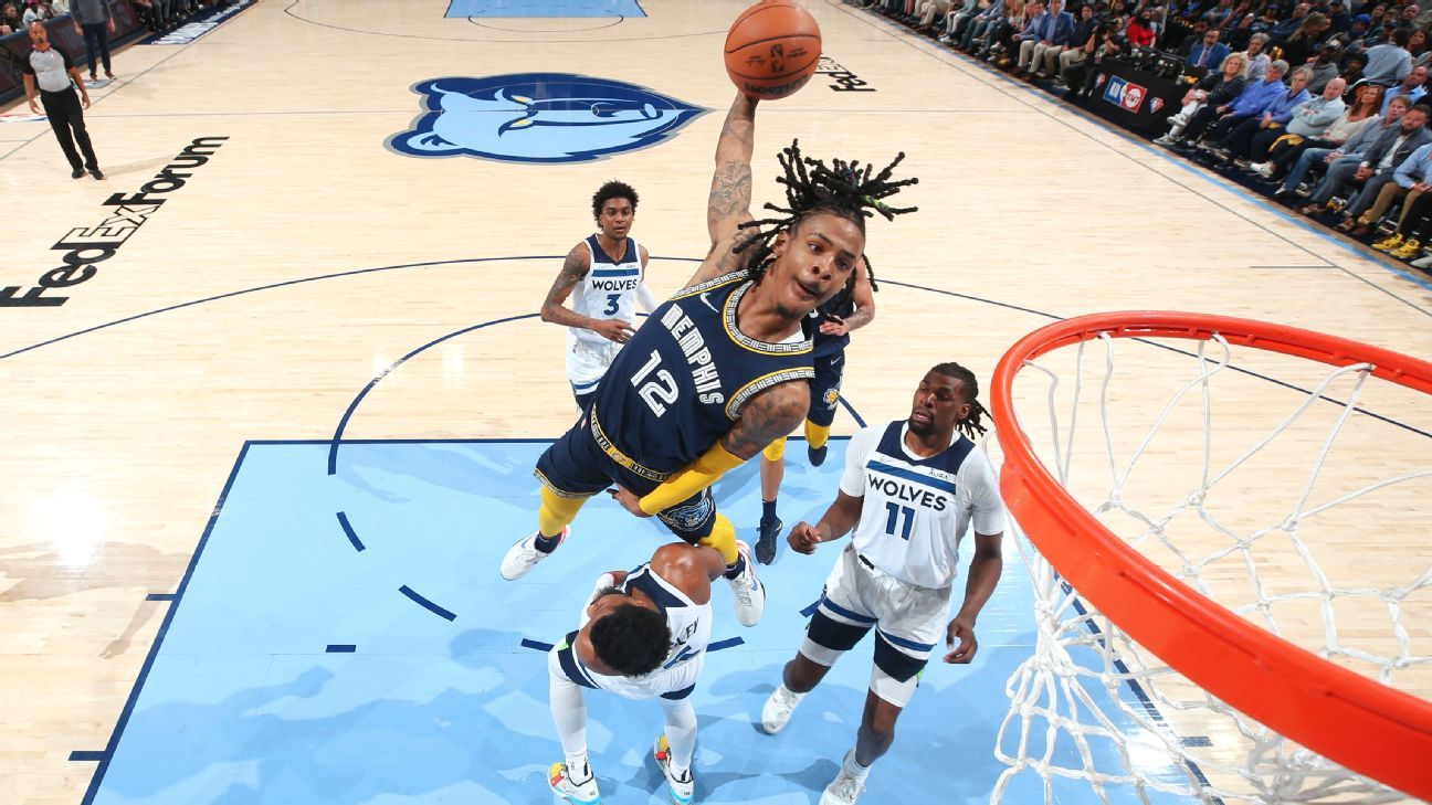 Ja Morant's highlight dunk, late heroics ignite Memphis Grizzlies' rally for Gam..