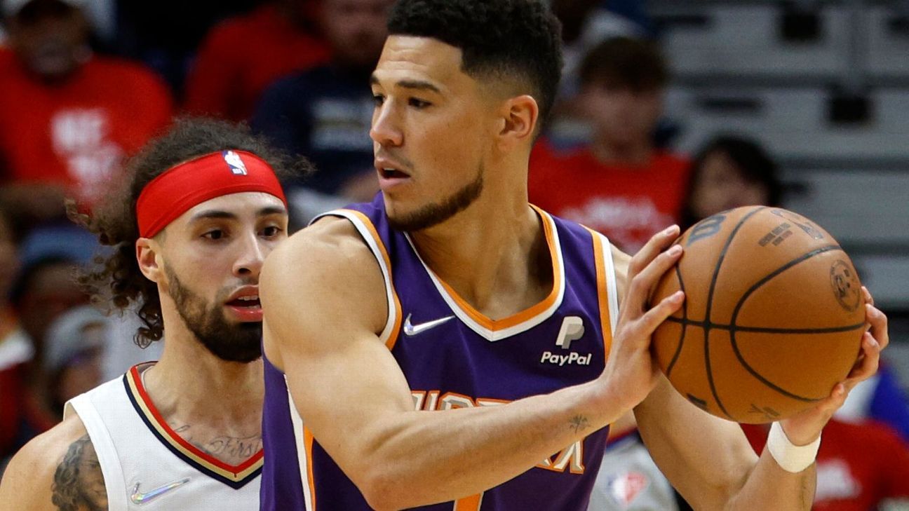 Phoenix Suns fined $25,000 for failing to disclose Devin Booker's injury status ..