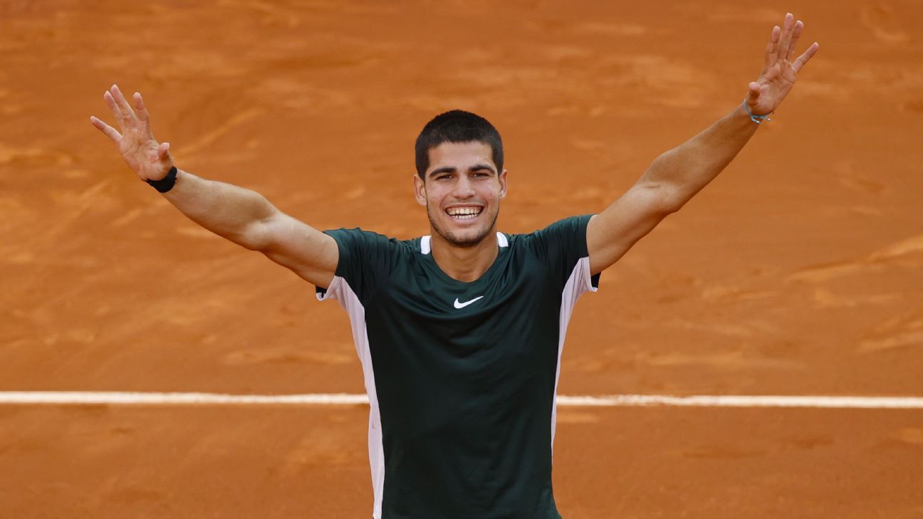 Carlos Alcaraz upsets world tennis No. 1 Novak Djokovic to reach Madrid Open fin..
