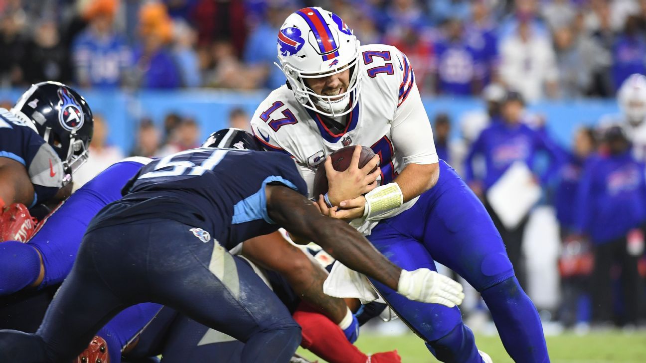 Tennessee Titans-Buffalo Bills headlines Week 2 MNF doubleheader