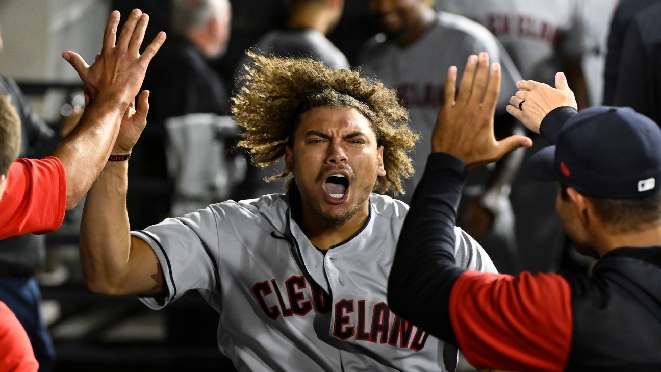 Canadian outfielder Josh Naylor exits game for Cleveland after