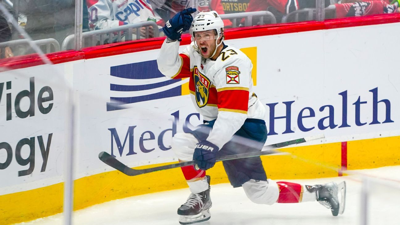 Carter Verhaeghe scores in overtime as Florida Panthers eliminate  Washington Capitals in Stanley Cup playoffs - ESPN