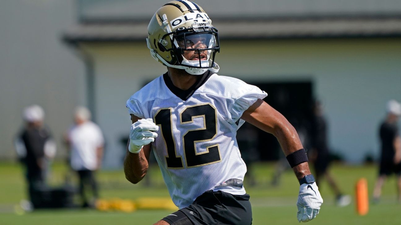 Saints WR Chris Olave (ankle) a game-time decision vs. Giants - ESPN