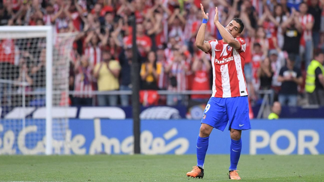 Atletico Madrid announce Luis Suarez will leave club at end of