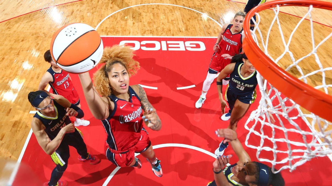 WNBA Power Rankings Washington Mystics up, Seattle Storm down heading