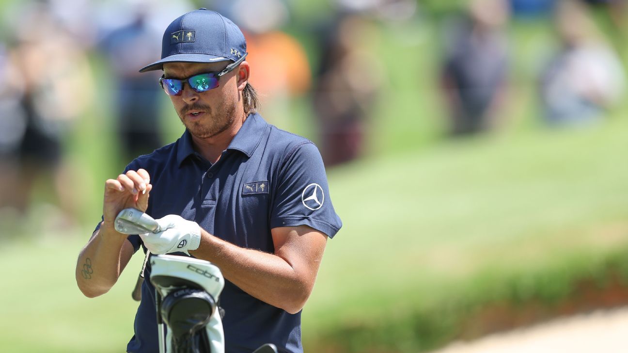 Rickie Fowler rolled up to Cardinals camp in his Ferrari to throw