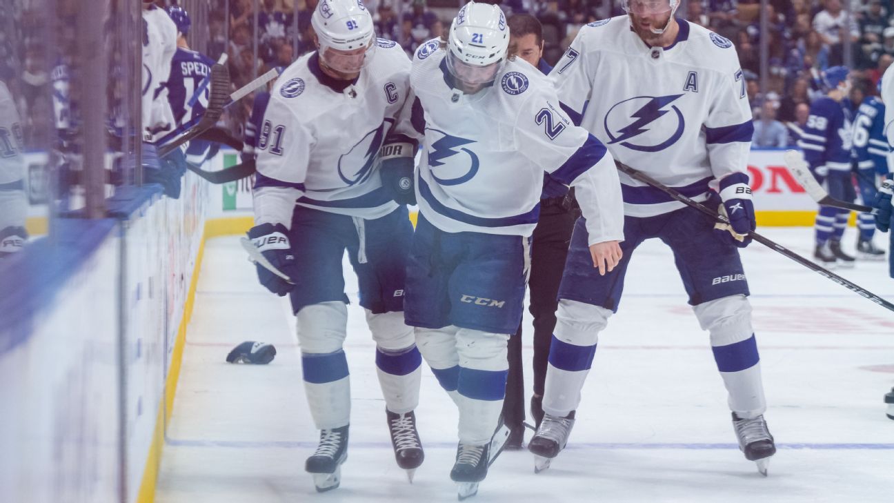 Lower-body injury to keep Tampa Bay Lightning center Brayden Point out of Game 4..