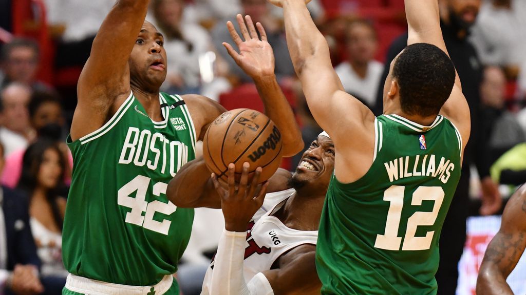 Boston Celtics swap Williamses, go small to stomp Miami Heat in Game 2