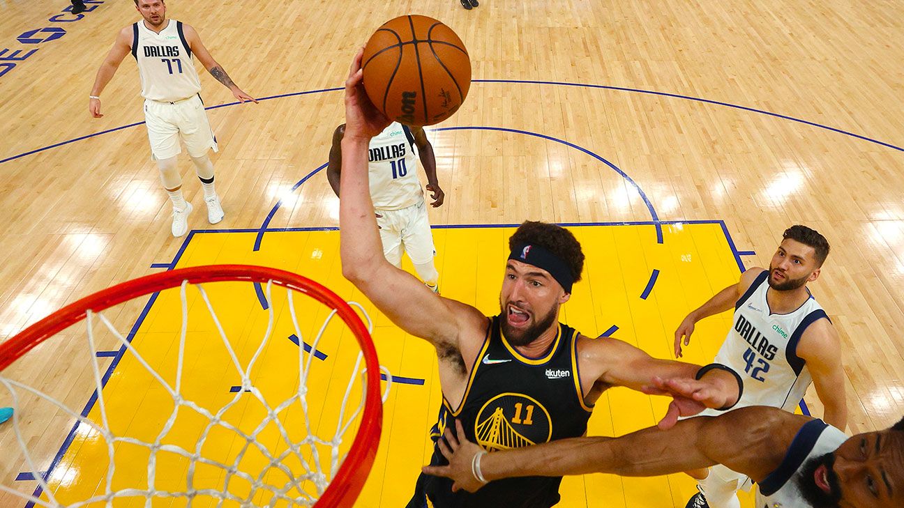 Photos: Warriors clinch NBA Finals spot in Game 5 vs. Mavericks