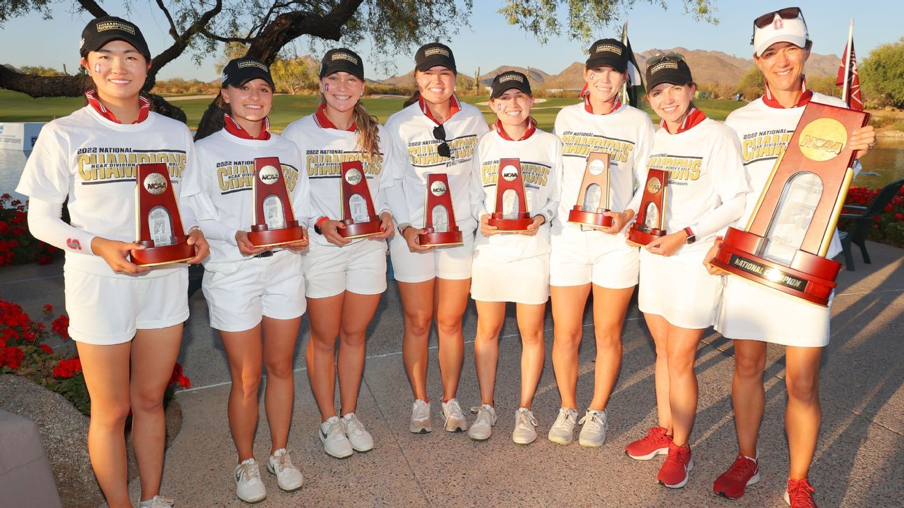 Stanford holds off Oregon to win second NCAA women's golf national