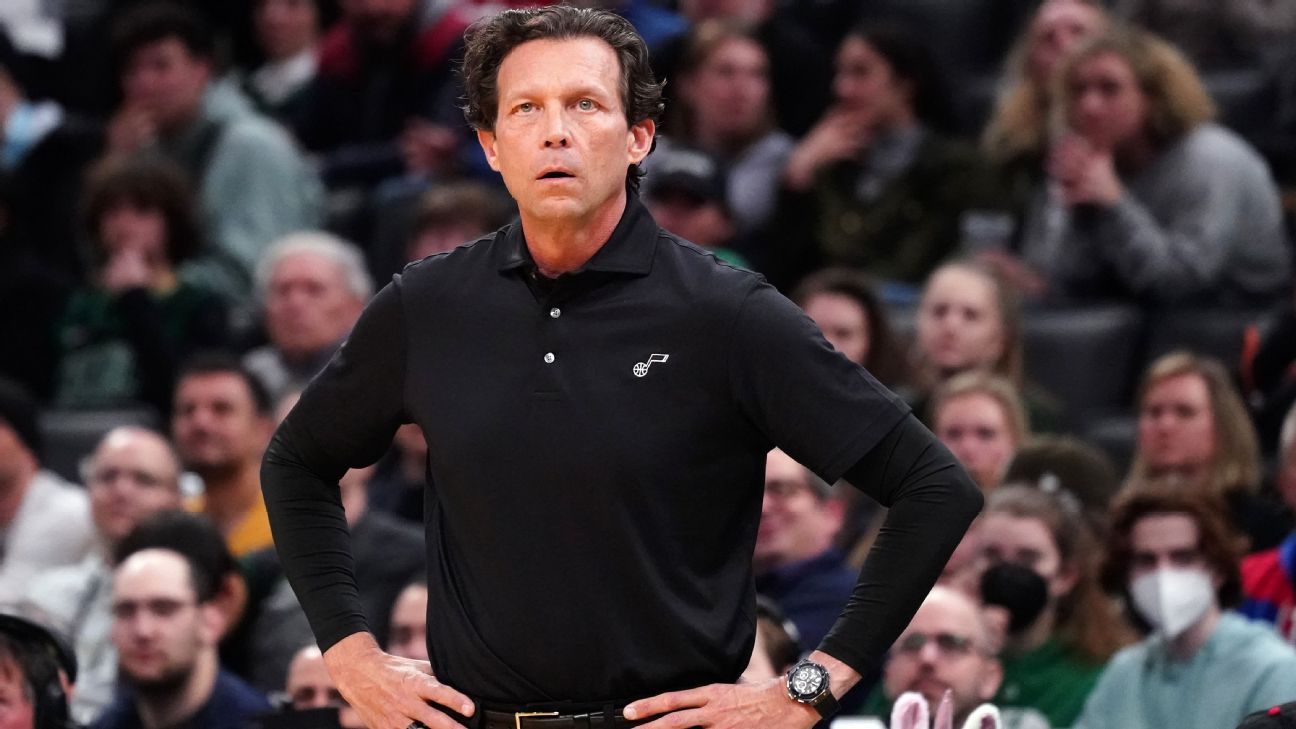 Utah Jazz coach Quin Snyder resigns after eight seasons