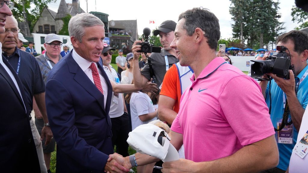 PGA Tour commissioner Jay Monahan says golfers suspended for LIV Golf affiliatio..