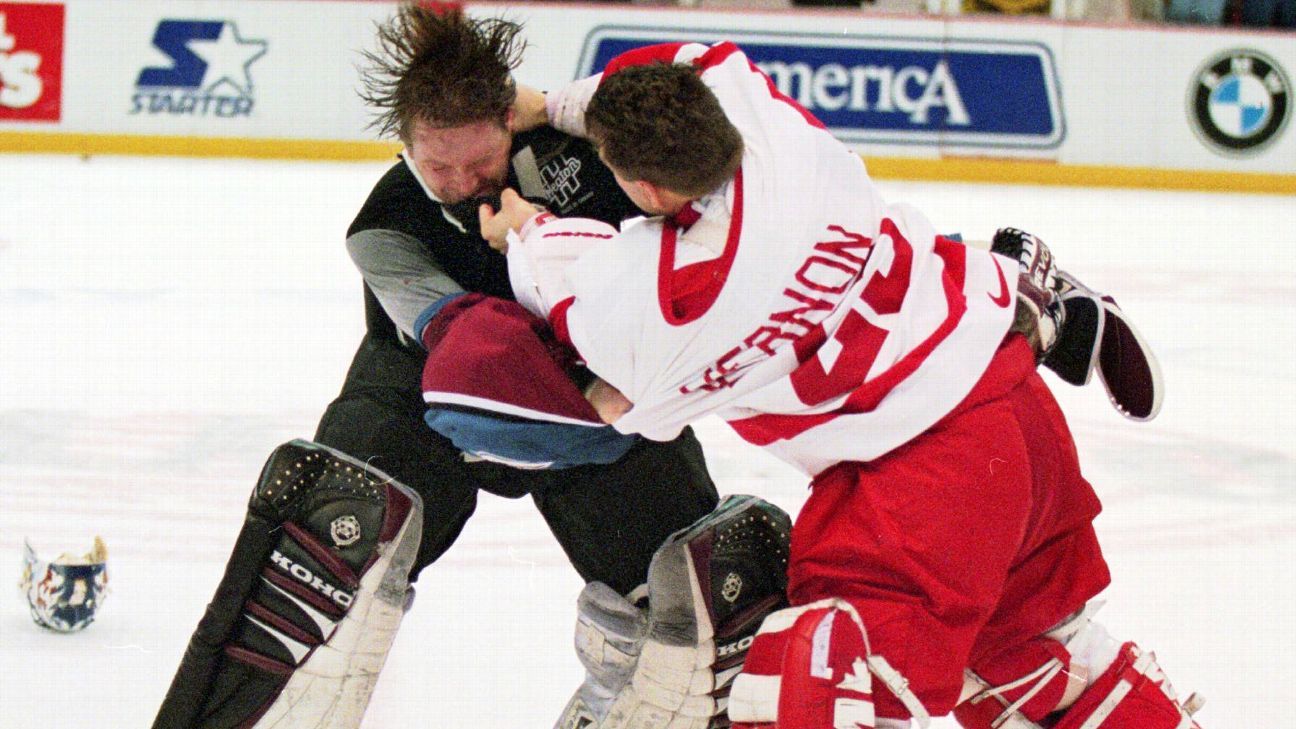 1996-97 Patrick Roy Colorado Avalanche Worn Jersey