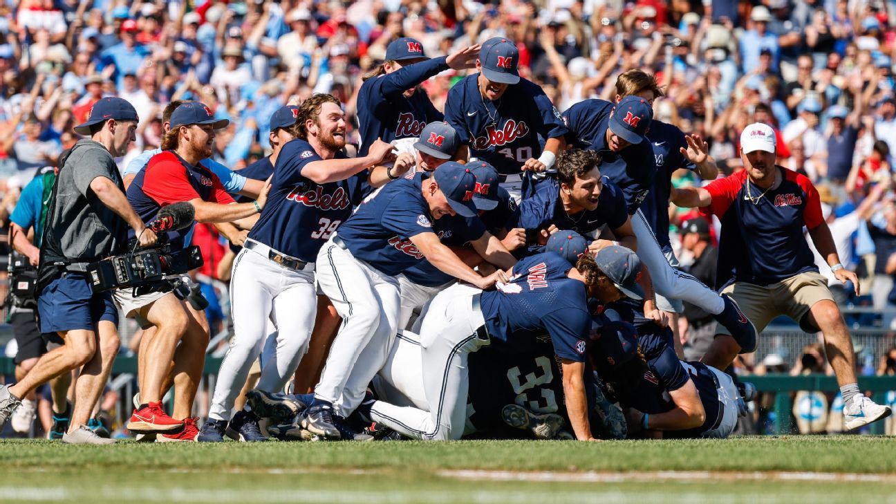 Ole Miss National Championships Rebels 2022 College World Series