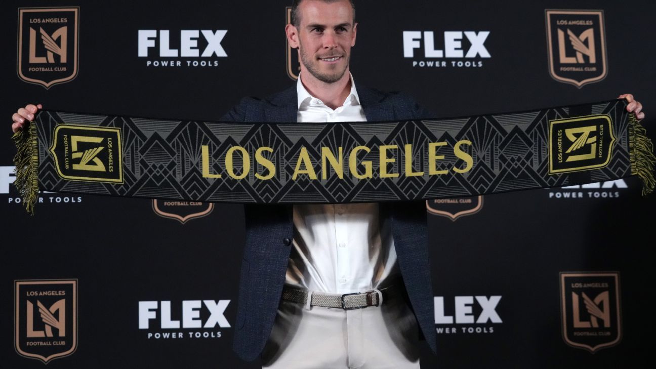 Gareth Bale aims for a long MLS stay during LAFC unveiling