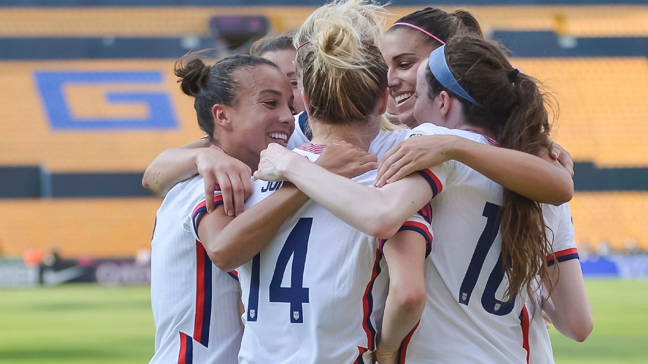 Dengan USWNT ke ultimate CONCACAF W, versi yang lebih bernuansa muncul sebelum Piala Dunia