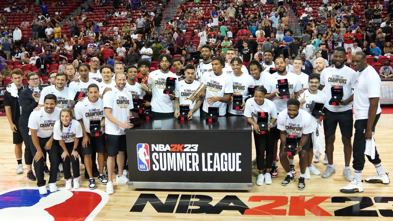 ESPN Stats & Info on X: The Trail Blazers win the NBA2K23 Summer