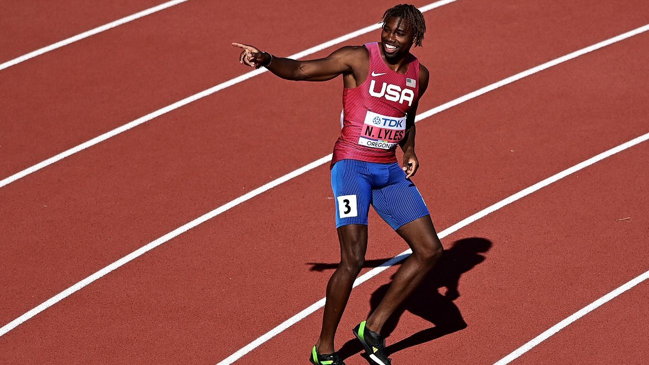 On 25th birthday, Noah Lyles records fastest time in 200meter qualifying at track world