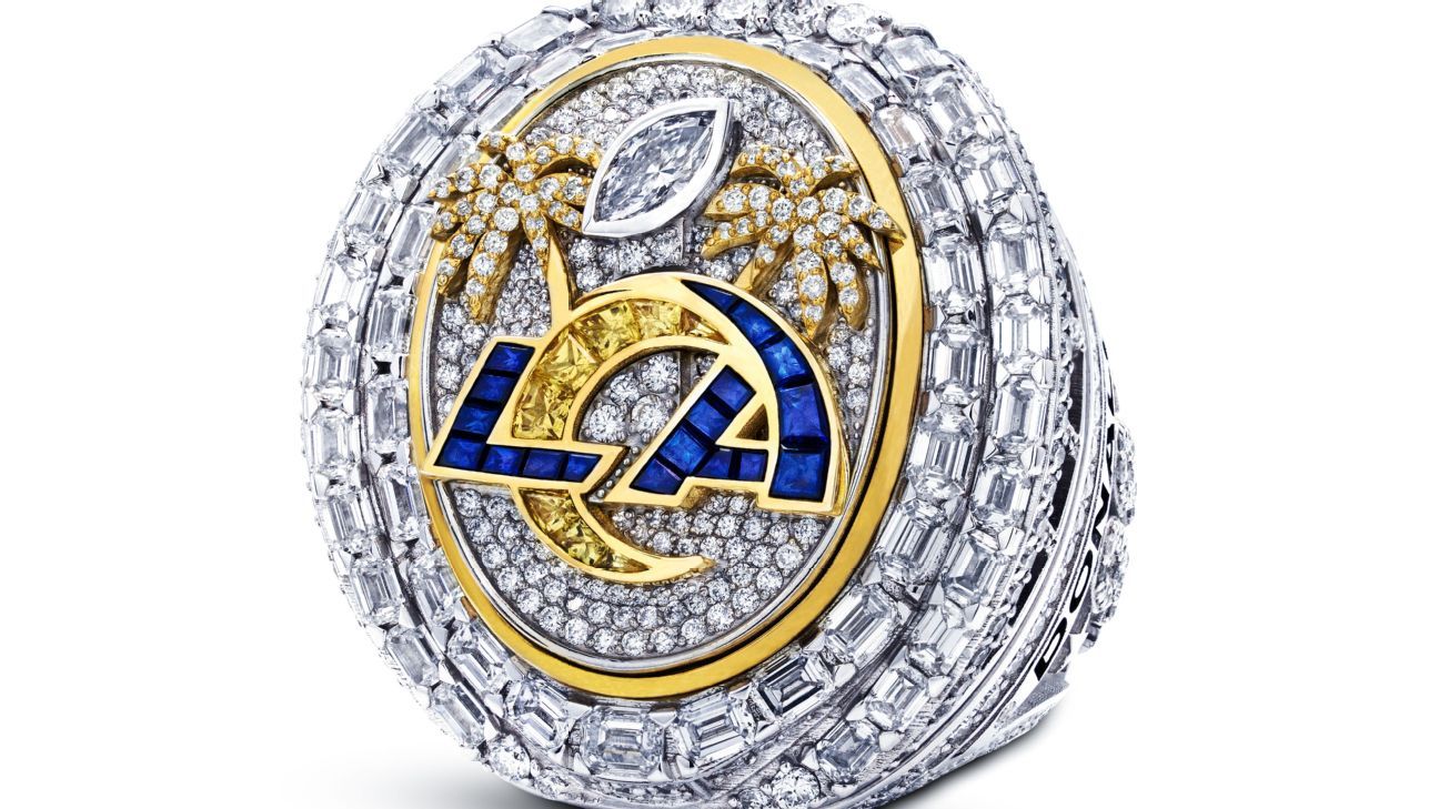 FOCO Los Angeles Rams Super Bowl LVI Champions Ring Ornament