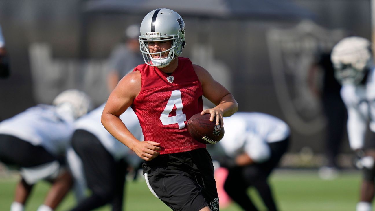 Las Vegas Raiders QB Derek Carr hopes last season's off-field troubles are a thi..