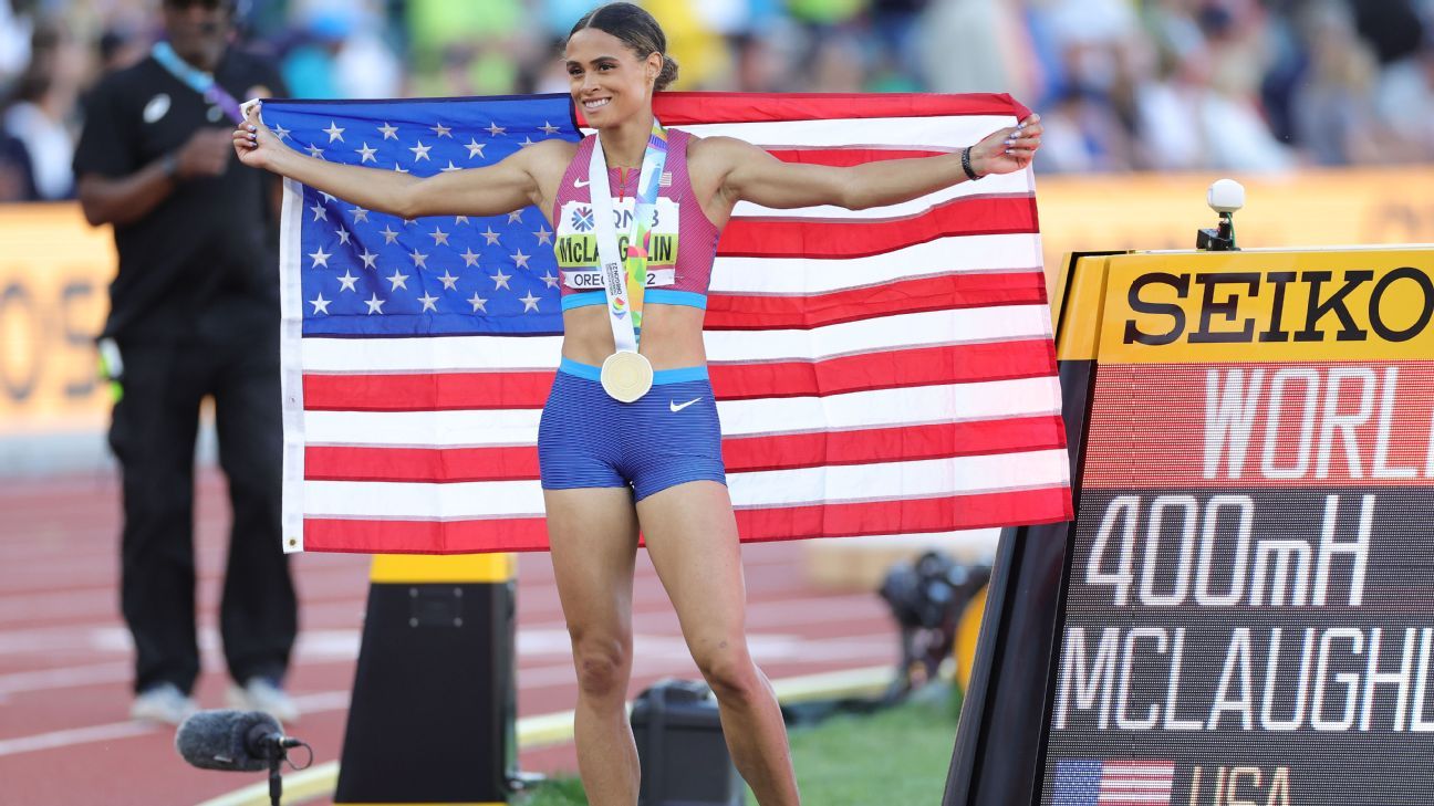 Sydney McLaughlin mais uma vez quebrou o recorde mundial de conquistar seu primeiro título de 400m com barreiras no Campeonato Mundial