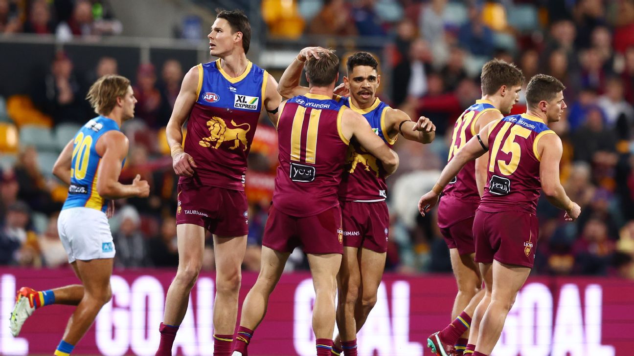 AFL Round 19 Lions Beat Suns In Thrilling AFL Qld Derby   ESPN