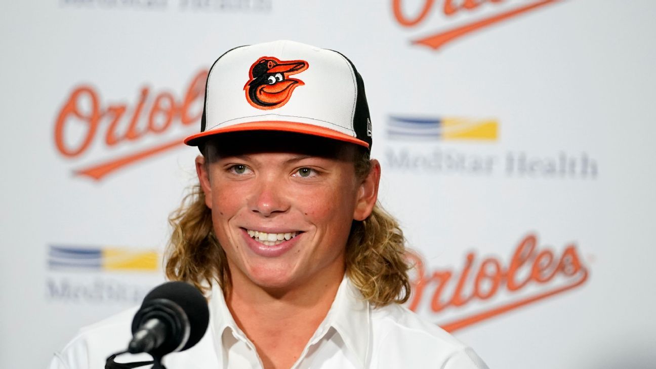 Baltimore Orioles sign top pick Jackson Holliday to $8.19 million bonus