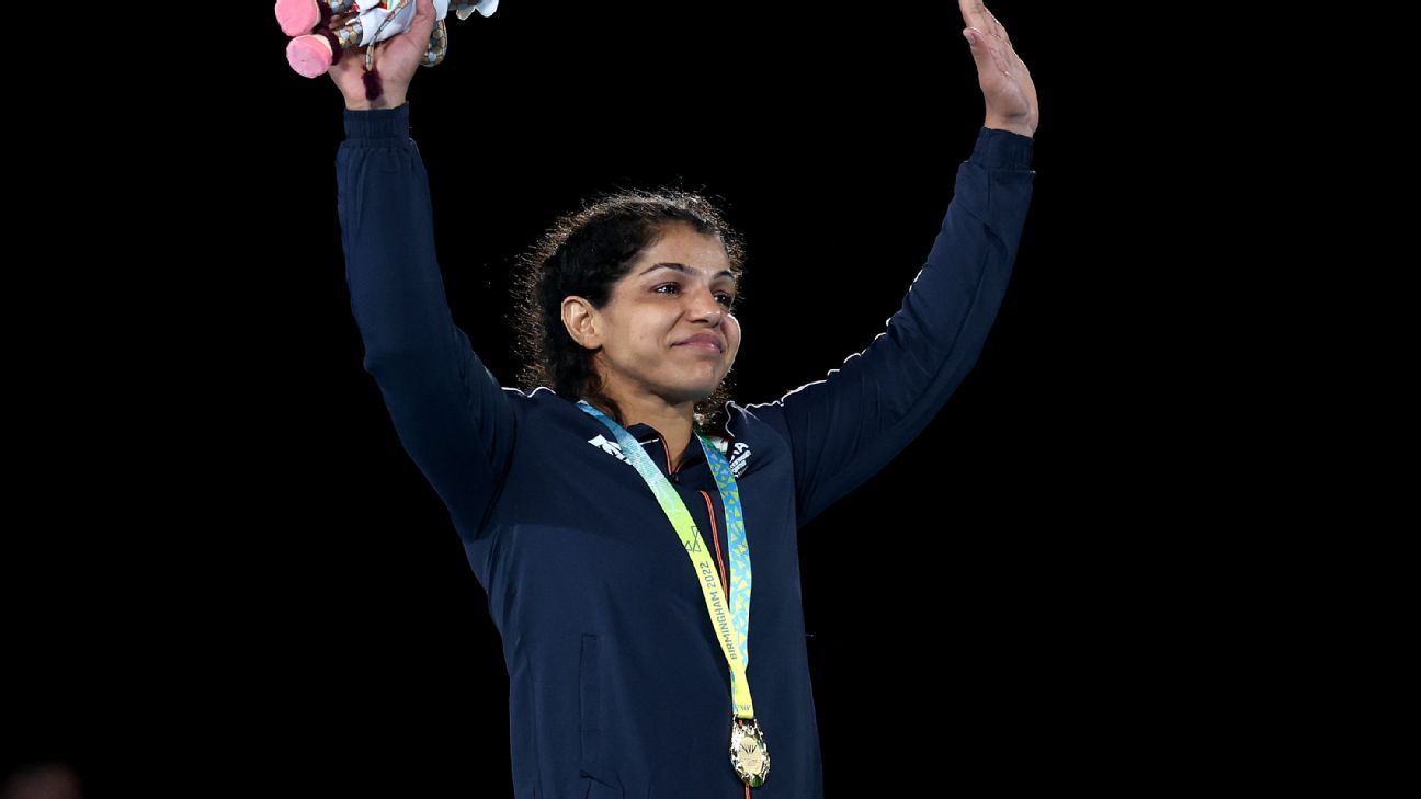 Cwg 2022 Sakshi Malik Wins Gold In Womens Freestyle 62kg Wrestling Espn