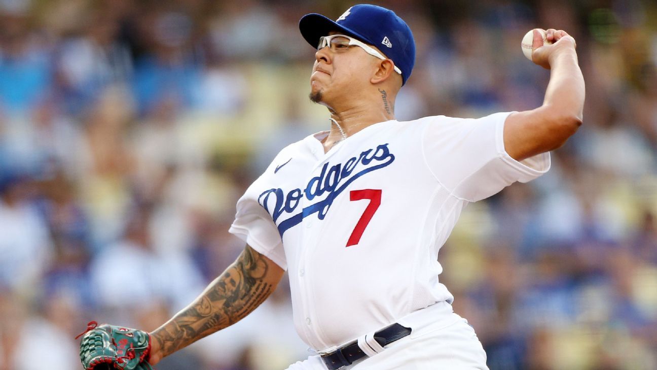 Another Dodgers pitcher injury: Julio Urías lands on IL with hamstring  strain