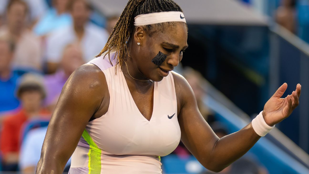 Serena Williams' run in Cincinnati short-lived, as Emma Raducanu posts Round 1 w..
