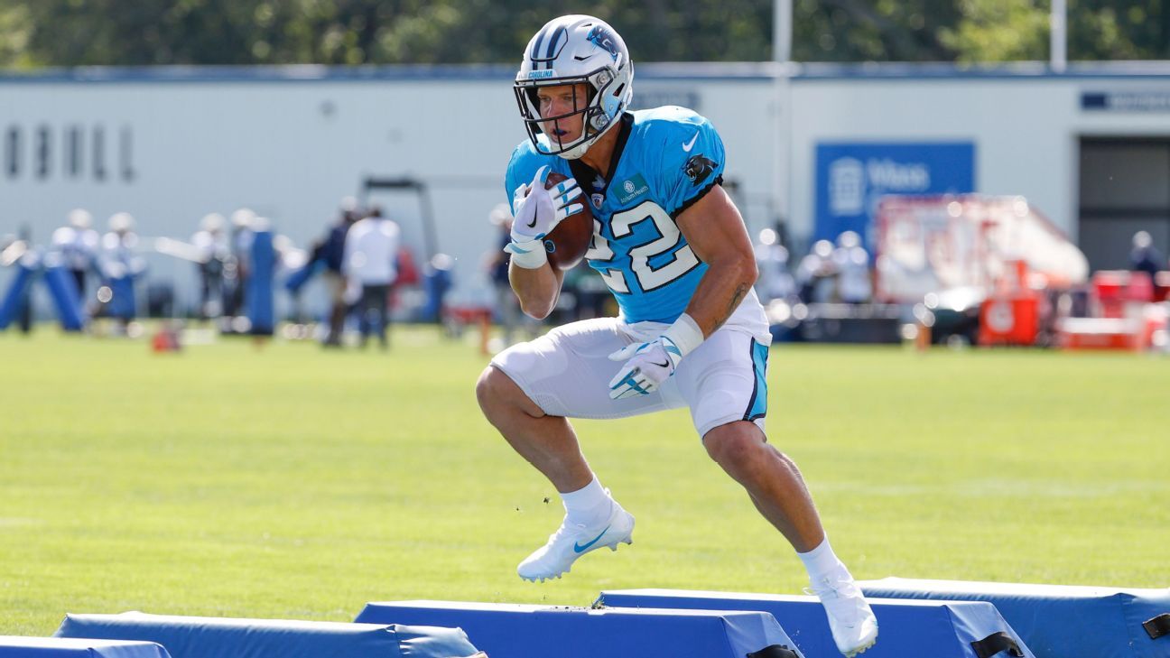 Christian McCaffrey knocked to ground, fan injured during scuffle at Carolina Pa..