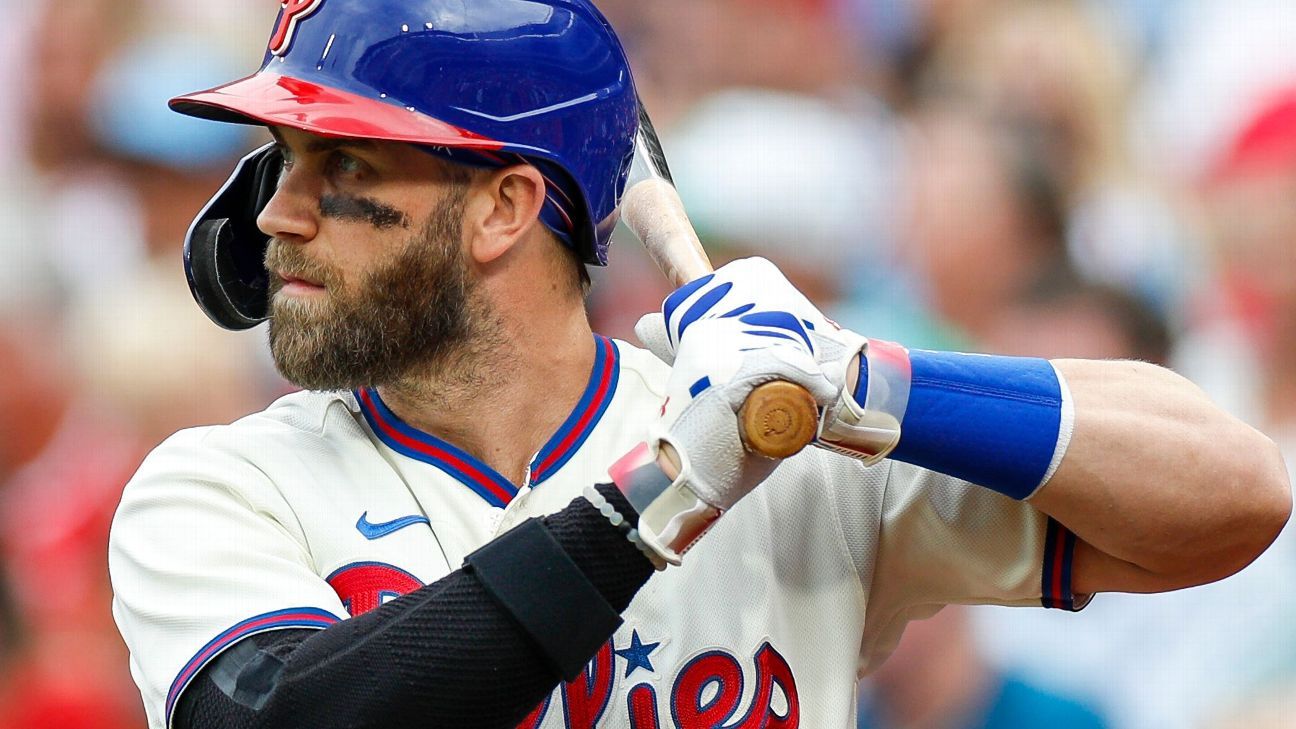 Philadelphia Phillies star Bryce Harper homers in first at-bat of rehabilitation..