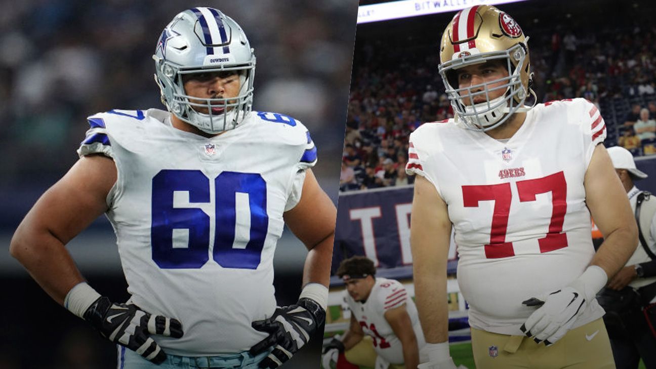 Los mexicanos Isaac Alarcón y Alfredo Gutiérrez son cortados por Cowboys y 49ers