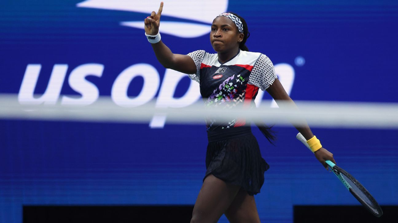 Coco Gauff advances to US Open quarterfinals for first time with straight-sets w..