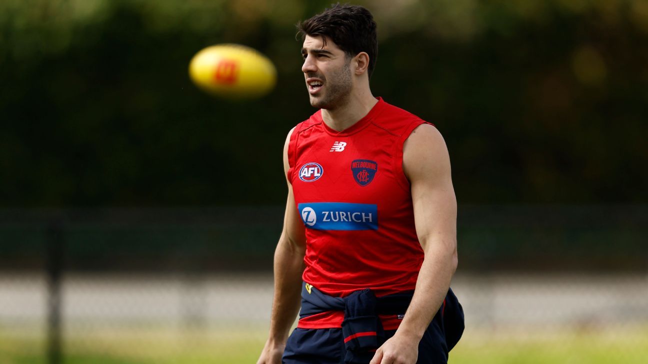 AFL Demons' Christian Petracca pushing to be fit for semifinal against ...