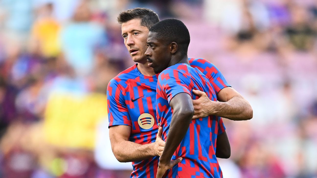 Soccer-Dembele strike gives Barcelona narrow win over Atletico