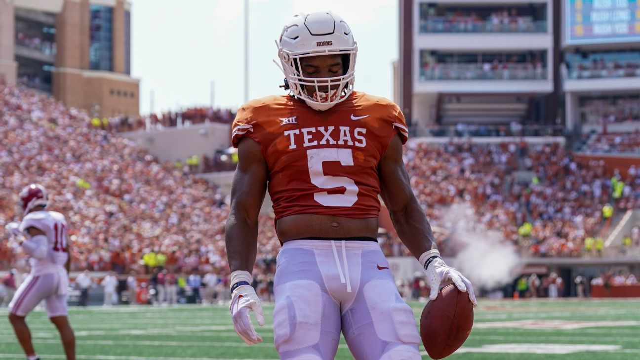 Texas running back Bijan Robinson hopes to go early in the NFL draft