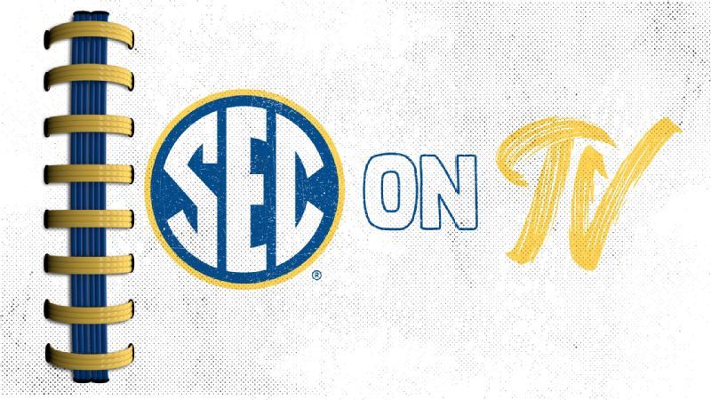 SEC football TV schedule for games of October 1