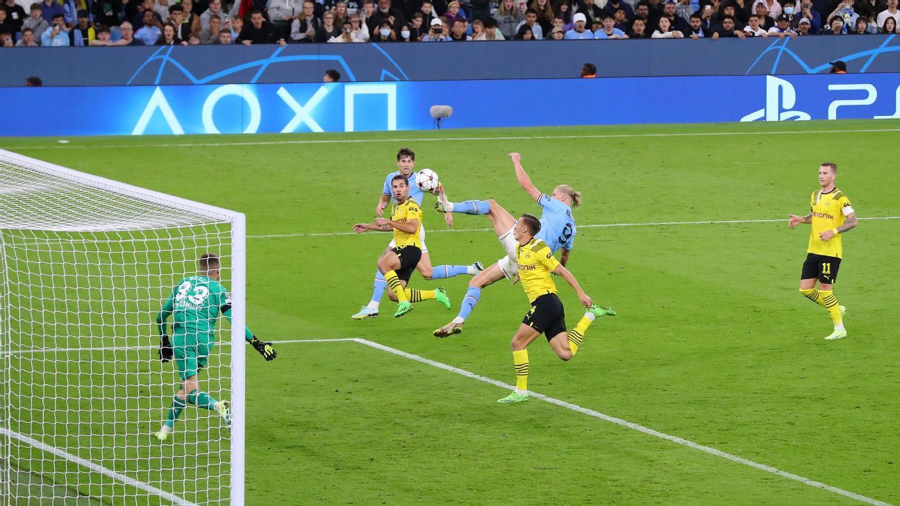 Erling Haaland goal for Manchester City was part Johan Cruyff, part Zlatan Ibrah..