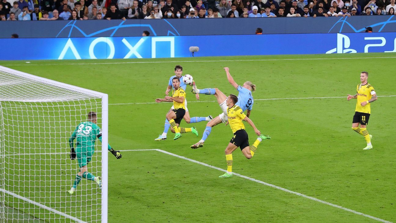 O gol de Erling Haaland pelo Manchester City foi de Johan Cruyff e Zlatan Ibrahimovic