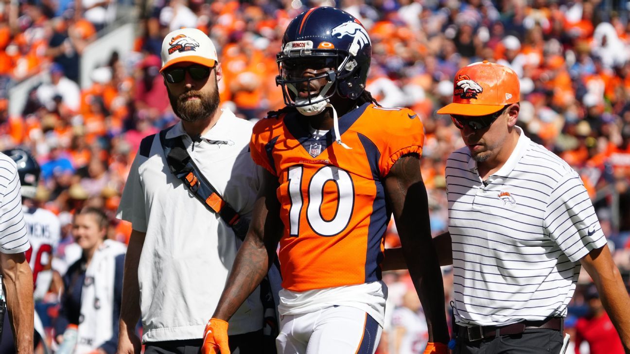 Broncos' Jerry Jeudy gets official injury designation for Raiders game