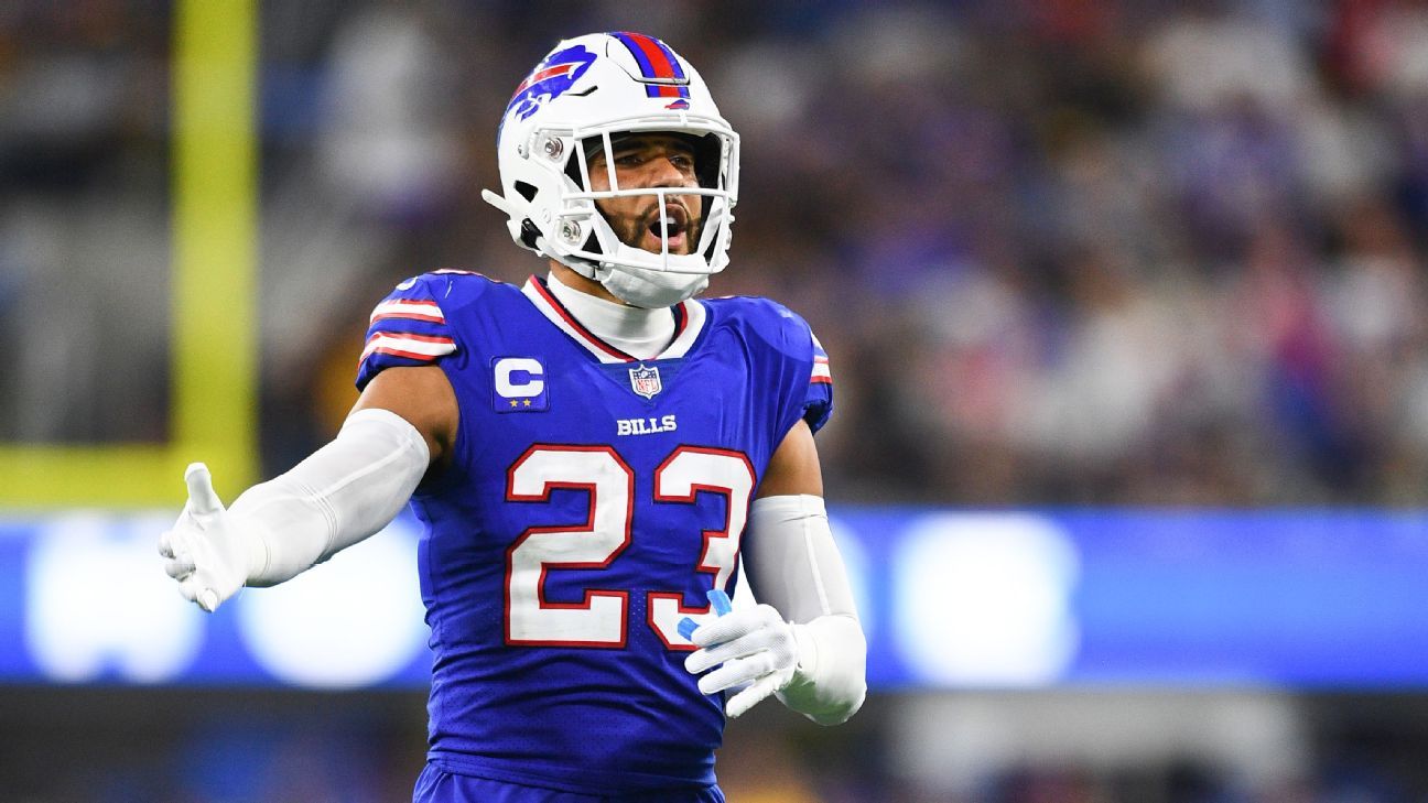 Buffalo Bills rule out CB Dane Jackson, safety Micah Hyde, DT Jordan Phillips vs..